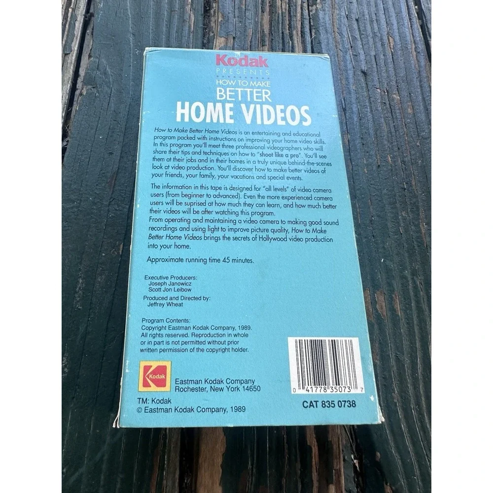 Kodak How to Make Better Home Videos VHS Video Cassette Brand New Factory Sealed